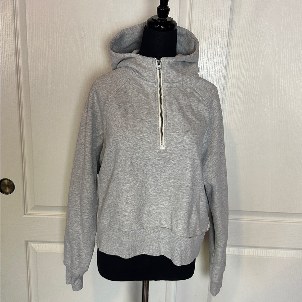 Vuori Light Gray Half-Zip Hoodie